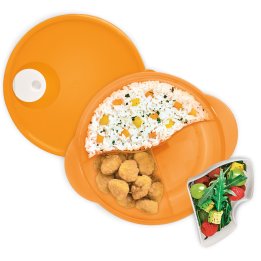 Plato Cristal Flash con Divisiones e Inserto para Alimentos