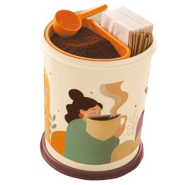 Estación de Café Decorada: Amor por el Café